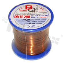 Insulated winding wire; with one layer of enamel insulation; diameter 0.30mm; SWG 31; -65+200 deg.C; 386m; 250g.