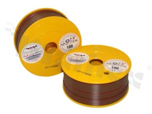 Przewód pojedynczy LGY/H05V-K; z wielodrutową miedzianą żyłą; brązowy/czerwony; przekrój 1.00mm2; AWG 17; 500V; -40+105 st.C; 100m.