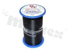 Przewód pojedynczy TLY/LIY; z wielodrutową miedzianą żyłą; czarny; przekrój 0.12mm2; AWG 26; 300V; -40+105 st.C; 50m.