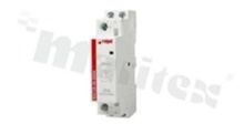 Installation contactor; rated thermal current 25A; coil control voltage 24VDC; double make contacts (2NO); 25A/250VAC; Mounting: DIN rail