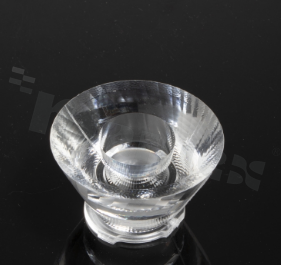 Lens for LED COB; angle: 8 to 28 degrees FWHM; Number of LEDs: 1; Dimensions: round 50mm; Height: 29.3mm; meterial: PMMA; Fastening: socket