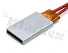 Grzałka PTC; 32x21x5mm; 12V/20; 2W; TS80; aluminiowa obudowa