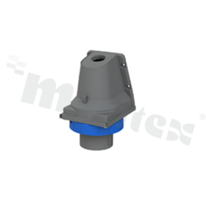 232EBS6W; Gniazdo panelowe; zasilające AC 3-fazowe; męskie; 32A; 250VAC; IP67; seria Easy&Safe