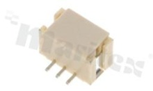 Header for PCB; pitch 2.00mm; 3-contacts; SMD; male; top entry; 100V/2A