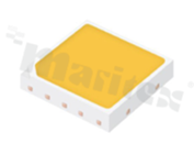 LED JK5050BWT-H-H40EB0000-N0000001; JK5050BWT-0-5GA-J30-BM-H-01; H class; dioda biała neutralna 4000K (na składzie 5GA); kitted 3-step; CRI min. 80; wersja 6V; strumień min. 190lm/180mA (na składzie J3 - 200lm/180mA)