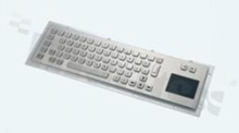 Metalowa klawiatura przemysłowa; IP65; 66 klawiszy; touchpad; USB;+montażu od spodu; temperatura pracy  -10+60st.C; wymiary 392mm x 110mm