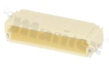 Header for PCB; pitch 1.00mm; 10-contacts; SMD; male; side entry; 50V/1A