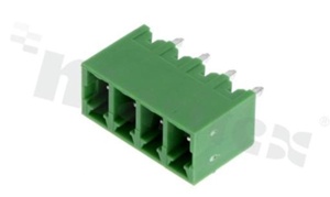 Listwa zaciskowa rozłączalna; w rastrze 3.81mm; 4-torowa; męska; pionowa; zabudowana; UL 300V/8A; TUV:250V/7A