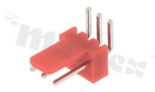 Header for PCB; pitch 2.54mm; 3-contacts; THT; male; side entry; 250V/3A
