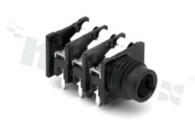 Connector: Jack 6.3mm; socket; female; without nut; stereo; ways: 3