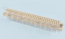 Złącze DIN; typu C; żeńskie; 2x32 styki [A/C]; proste; L=13mm