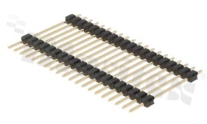 Pin Header; pitch 2.54mm; 1x20 pins; assembly: THT; male; straight; single row 2-level 6.0/20.0/3.0mm