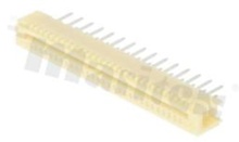 Non-ZIF connector for FFC/FPC; pitch 1.00mm; 29-contacts; THT; top entry