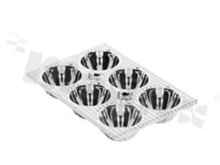 Reflector for LED SPOT; Number of LEDs: 6; Dimensions: 68x46mm; Height: 10mm