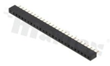 Listwa stykowa do PCB; w rastrze 2.00mm; 1x26 styków; montaż: THT; żeńska; prosta; jednorzędowe