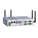 Bezwentylatorowy przemysłowy komputer wbudowany; Intel Celeron J6412; RAM: do 32GB; 3xCOM; 6xUSB; 2xLAN; HDMI; VGA; Audio; mSATA; SATA; Mini PCIe; M.2 Key E; TPM 2.0; temp. pracy: -10+60C; 9-36VDC