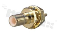 Male Connector; straight; 50 Ohm; for panel; for cable solder; RoHS