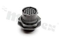 Connector: circular; socket; on panel mounting; front side nut; PIN: 19
