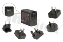 Zasilacz impulsowy; wtyczkowy; 12W; 5V; 2.4A; 80-264VAC 113-370VDC