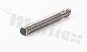 Proximity sensor; inductive; material: stainless steel; length: 66mm; thread: M8; shielded; sensing distance: 2mm; power supply: 10-30V DC; PNP-NO; connector: M8