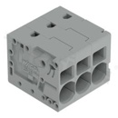 Listwa zaciskowa do PCB; przewód-płytka; na przewód 0.2 - 10.0 mm2 (24-8AWG); raster 7.5 mm; 3-torowa.; Push-in; szary; 600V/38A
