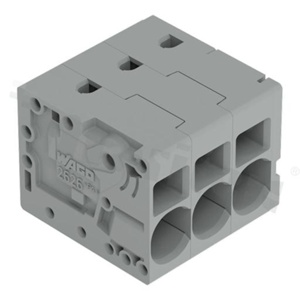 Listwa zaciskowa do PCB; przewód-płytka; na przewód 0.2 - 10.0 mm2 (24-8AWG); raster 7.5 mm; 3-torowa.; Push-in; szary; 600V/38A