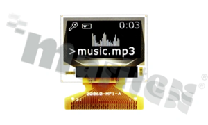 Display LGM OLED; LCD graphic; 0.96"; 128x64 pixels; dimensions 26.7x19.26x1.40mm; active area 21.74x10.86mm; SSD1306