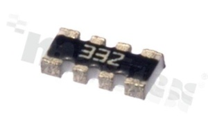 Chip array SMD; RAC4x10k; 1/10W; 5%; 4x0603; 1206