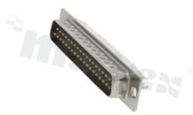 D-sub Connector; 37-contacts; male; gold selectively plated pins