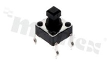 Przełącznik Tact Switch; THT; wymiary korpusu 6.0x6.0; h=7.3mm; pionowy; o sile nacisku 160gf; przycisk okrągły