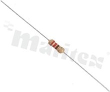 Metal film THT resistor; 2R2; 0.6W; 1%; 6.3x2.4mm
