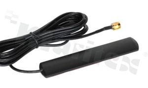 Antena; prostokątna; GSM; 824-2170MHz; 3.0dBi; VSWR<2.0; liniowa; dookólna; RG174; 3m; SMA; przyklejana; 115.6x21.7mm; czarny