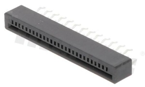 Non-ZIF connector for FFC/FPC; pitch 1.00mm; 27-contacts; THT; top entry