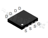 Tranzystor: N-MOSFET; unipolarny; 40V; 130A; 0.0021ohm; 75W; -55+150 st.C; SMD; DFN3.3X3.3