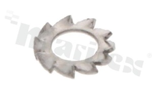 Podkładka M3; DIN6797A; stal nierdzewna A2; ząbkowana zewnętrznie; forma A.