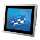 Monitor przemysłowy 15"; 4:3; IP65 front; typ dotyku: CTP/RTP; 16.7M kolorów; 1024x768; jasność 300 nitów; kontrast 600:1; kąt widzenia 160/160; VGA; temp. pracy: -20+60 st.C; zasilanie 12V-24V DC; VESA