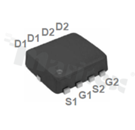 Tranzystor: N+P-MOSFET; unipolarny; 30V/-30V; 10A/-6A; 0.014ohm/0.036ohm; 2.5W; -55+150 st.C; SMD; PPAK2.8X2.9