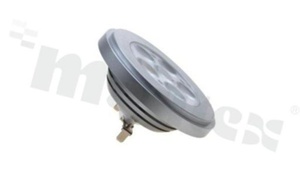 NIVISS QR111 LED spotlight, 11W, cold white appr. 5000K, dimmable, Uin 12V AC, 30°, RoHS
