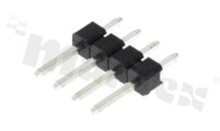 Pin Header; pitch 2.54mm; 1x4 pins; assembly: THT; male; straight; single row