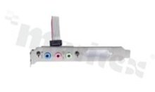 śledź audio; długość 45cm; raster złącza+płyty głównej 2.00mm;