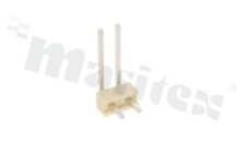 Male LED plug; angled; Number of pins: 2; load capacity 1A; voltage 125V; works with CLEDLAF02