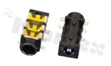 Jack socket; female; stereo; 3.5 mm; SMD