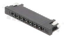 Złącze Non-ZIF do PCB; w rastrze 1.00mm; 14-stykowe; montaż: SMD; poziome