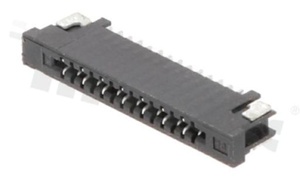 Złącze Non-ZIF do PCB; w rastrze 1.00mm; 14-stykowe; montaż: SMD; poziome