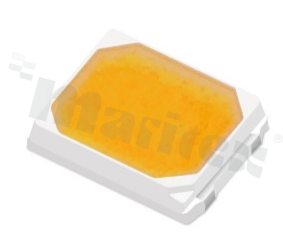 LED HL-AS-2835D1W-2-S1-08L-PCT-HR3; SMD; 2835 PLCC2; cool white 7000-9000K; min. 70lm/150mA; 2.6-3.1V; yellow diffused lens; 120 degree; 3.5x2.74x0.65mm