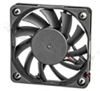 Wentylator; DC; 12.0VDC; 60x60x10mm; 0.42m3/min; 27.0dB.