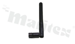 Antenna; stick swivel; DVB-T; 470-860MHz; VSWR<2.0; linear; omni-directional; SMA; connector mount; fi7.8x108mm; black