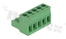 Listwa zaciskowa rozłączalna; w rastrze 5.08mm; 5-torowa; żeńska; na przewód 2.50mm2(28-12AWG); kierunek wtykania równoległy do osi przewodu; styki z fosforobrązu; stalowa klatka przewodu; UL 300V/16A