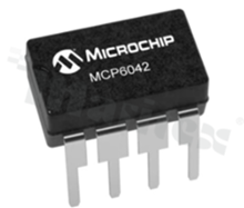 Wzmacniacze operacyjne – Op Amp; MICROCHIP; MCP6042-I/P; 2; 3 mV; 1.4 V - 6 V; 1 pA