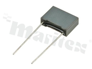 Kondensator poliestrowy; 100nF; 400V; 10%; -55+105st.C; 12.5x9.1x4.4mm; p=7.5mm